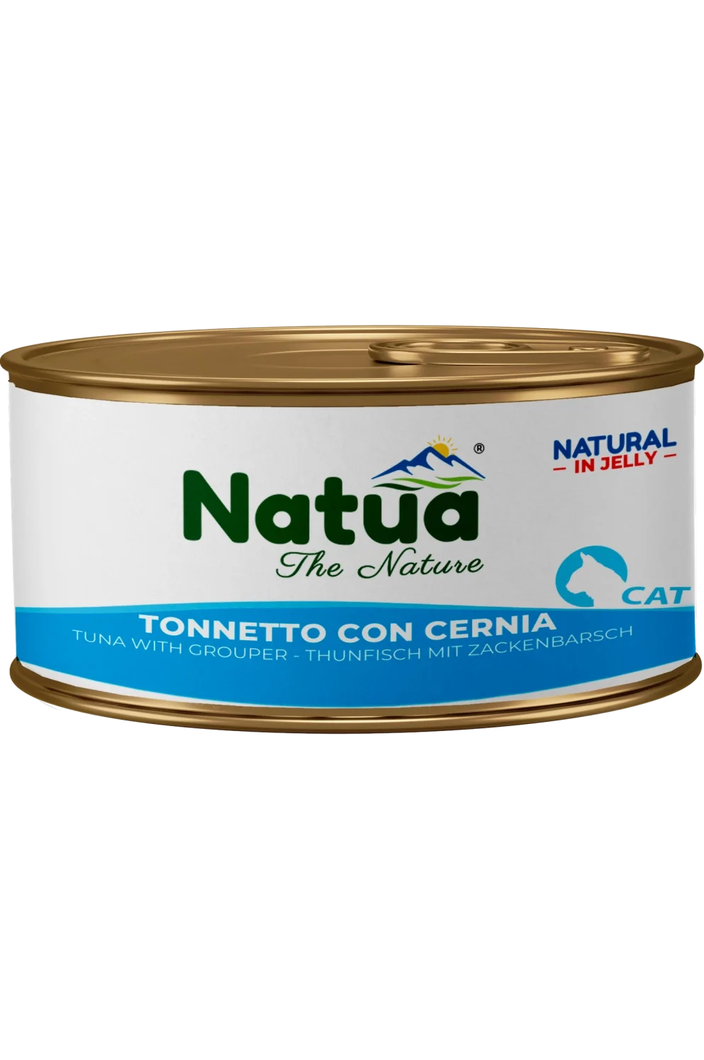 Natua Natural Jelly - Tonnetto con Cernia - Cibo umido per gatto adulto