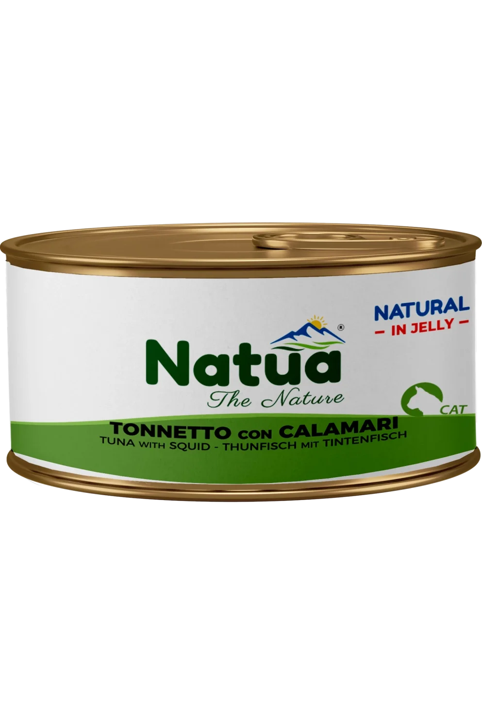 Natua Natural Jelly - Tonnetto con Calamari - Cibo umido per gatto adulto - 85 gr