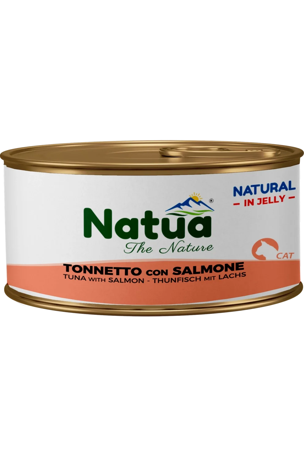Natua Natural Jelly - Tonnetto con Salmone - Cibo umido per gatto adulto - 85 gr