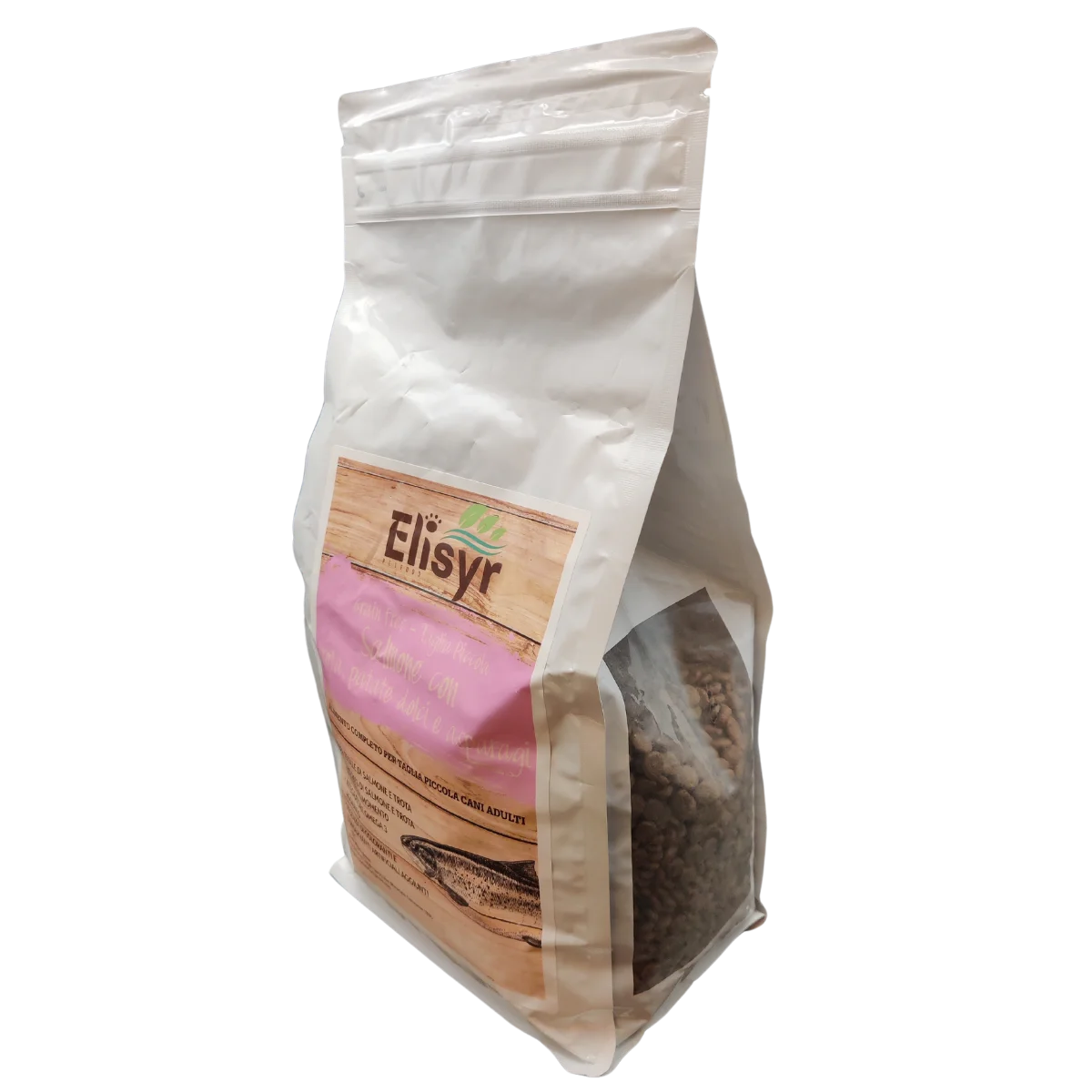 Salmone con trota, patate dolci e asparagi - Taglia Piccola - Elisyr Grain Free