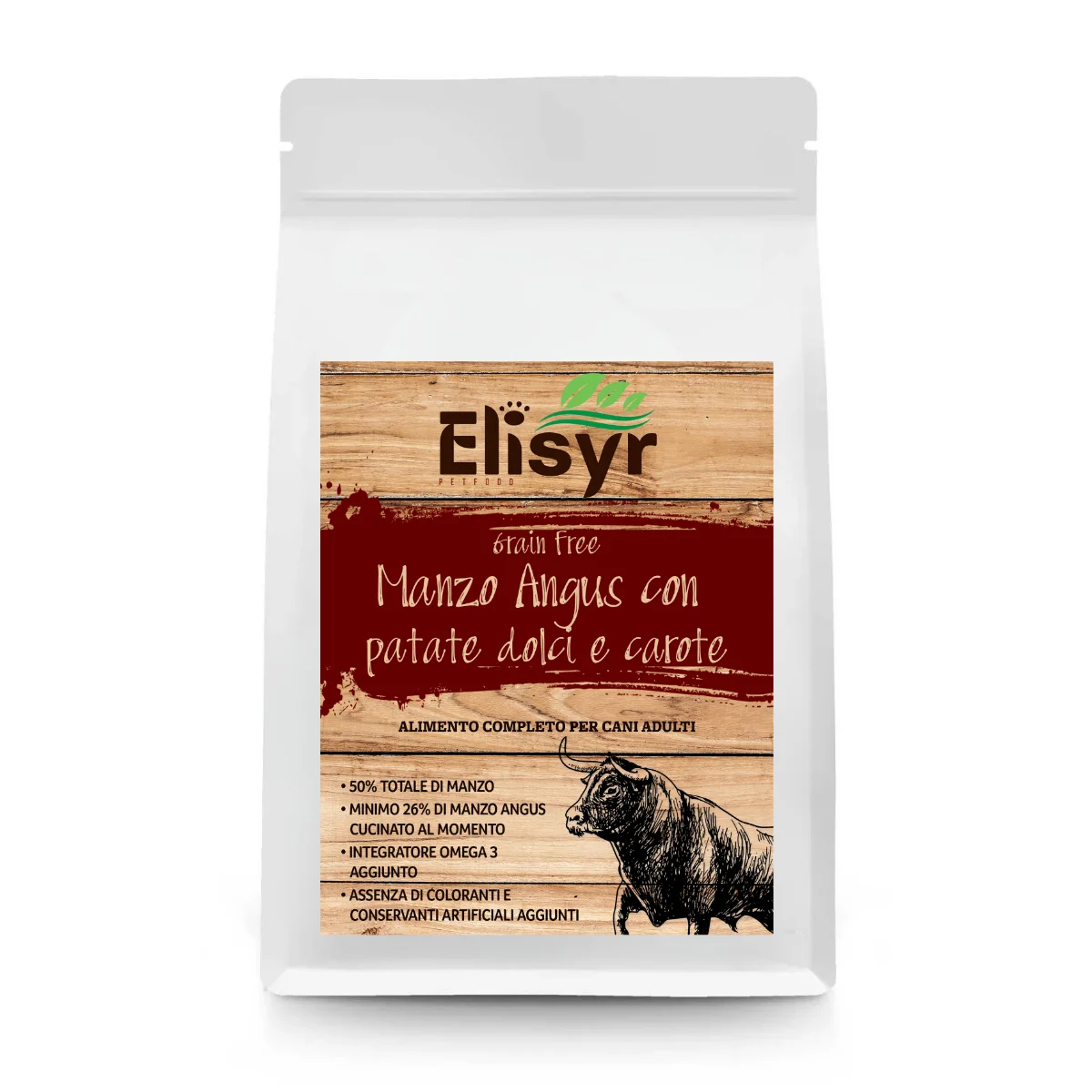 Manzo Angus con patate dolci e carote - Elisyr Grain Free