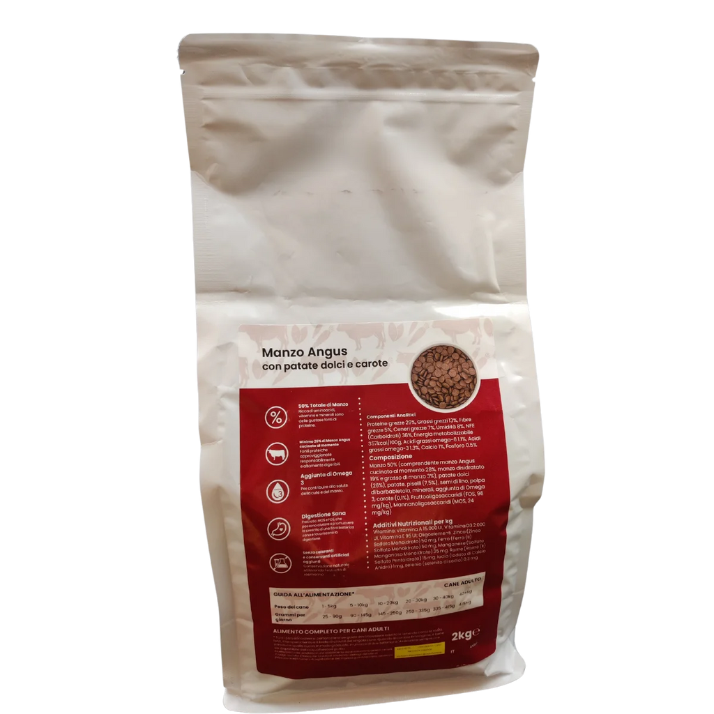 Manzo Angus con patate dolci e carote - Elisyr Grain Free