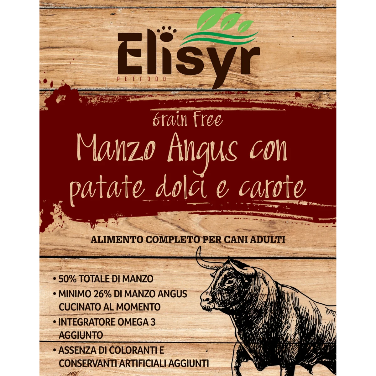 Manzo Angus con patate dolci e carote - Elisyr Grain Free