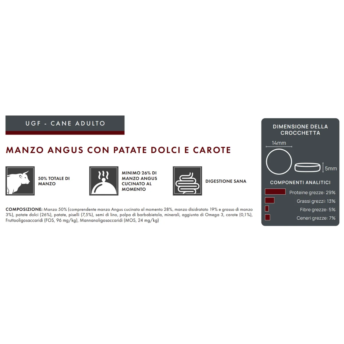 Manzo Angus con patate dolci e carote - Elisyr Grain Free