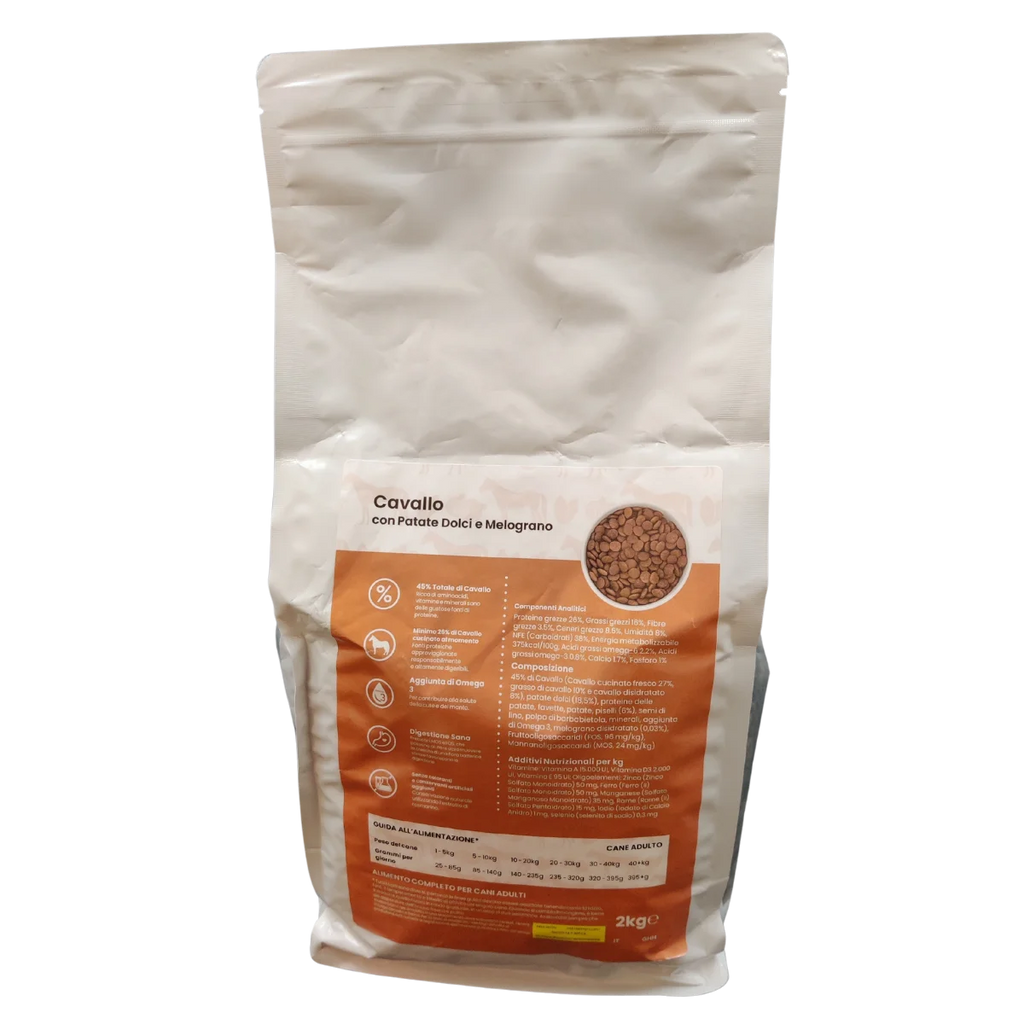 Cavallo con patate dolci e melograno - Elisyr Grain Free