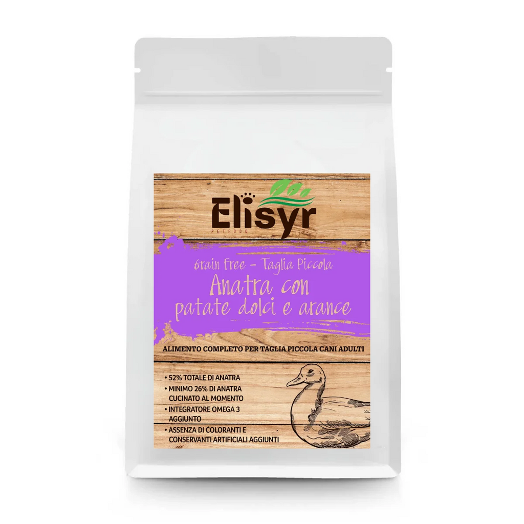 Anatra con patate dolci e arance - Piccola Taglia - Elisyr Grain Free