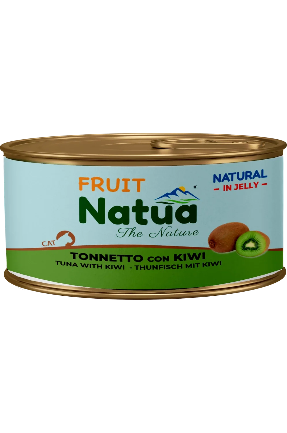 Natua Natural Jelly - Tonnetto con Kiwi - Cibo umido per gatto adulto - 85 gr