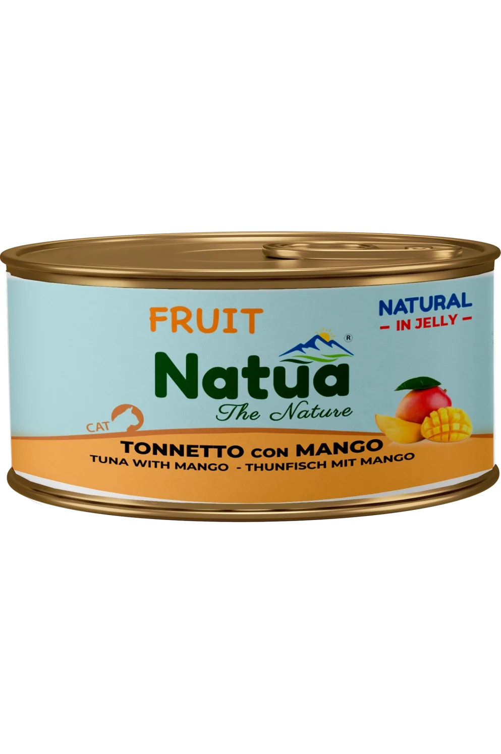 Natua Natural Jelly - Tonnetto con Mango - Cibo umido per gatto adulto - 85 gr