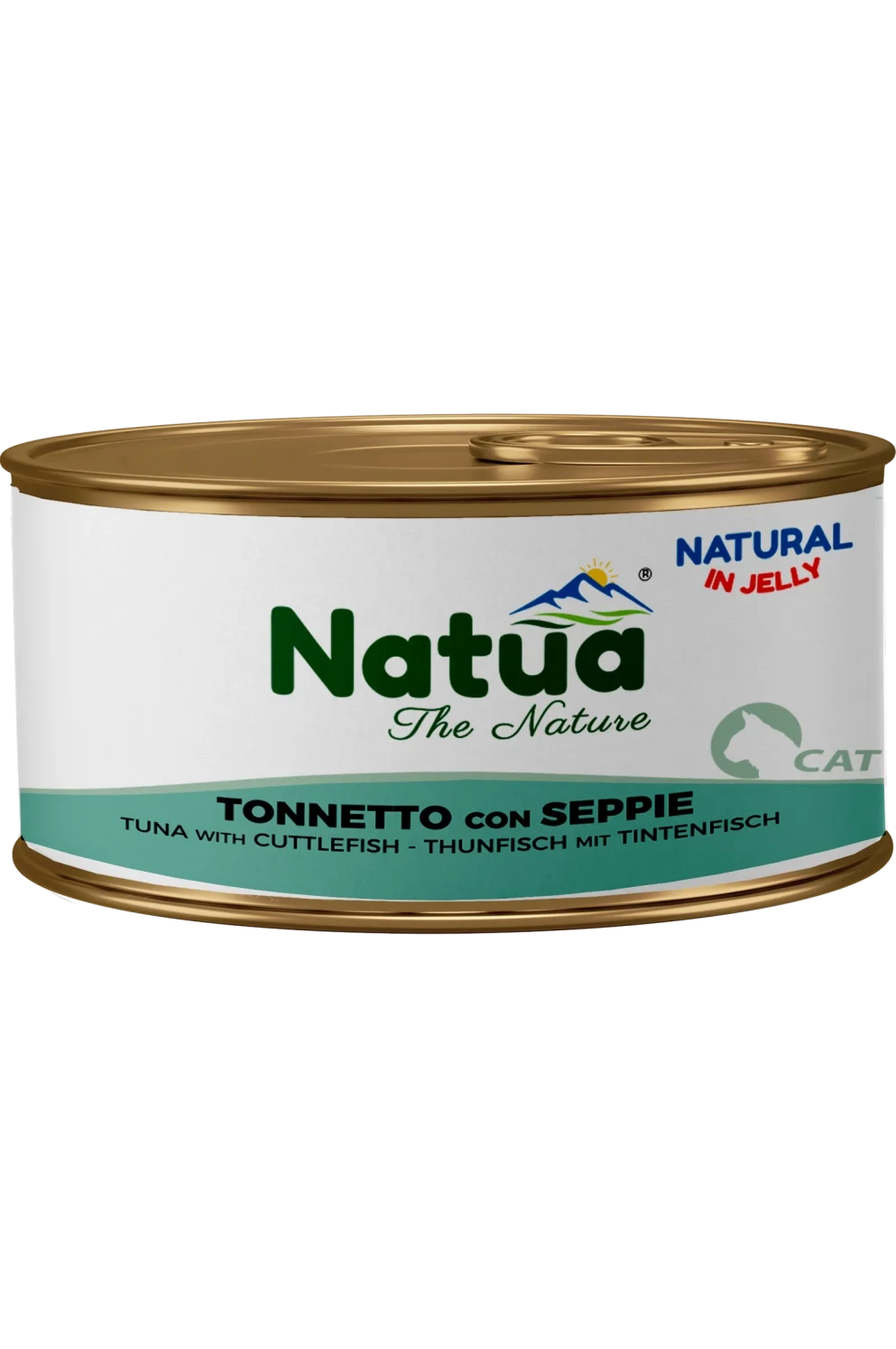 Natua Natural Jelly - Tonnetto con Seppie - Cibo umido per gatto adulto - 85 gr