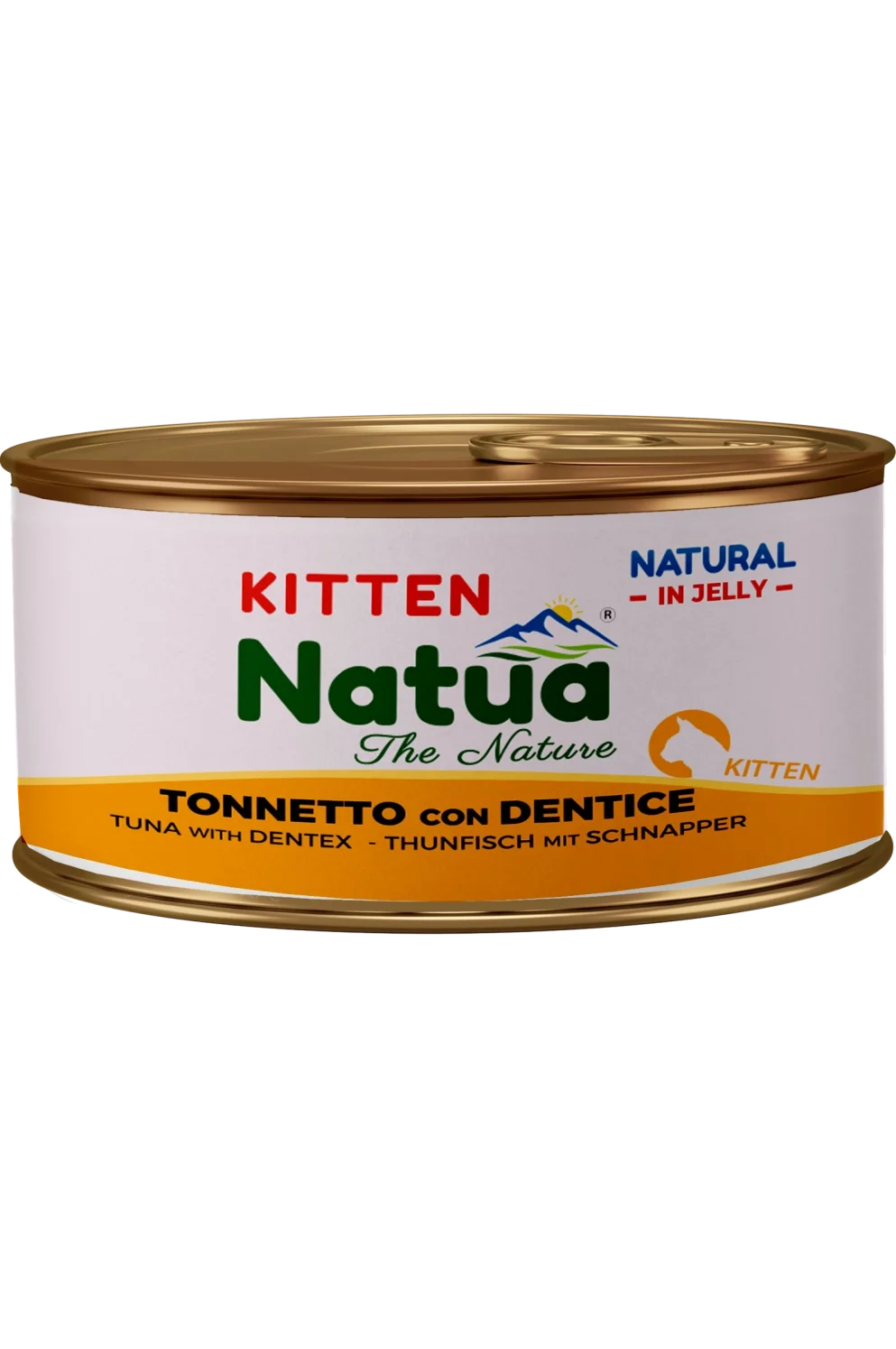 Natua Kitten Natural Jelly - Tonnetto con Dentice - Cibo umido per gattini - 85 gr