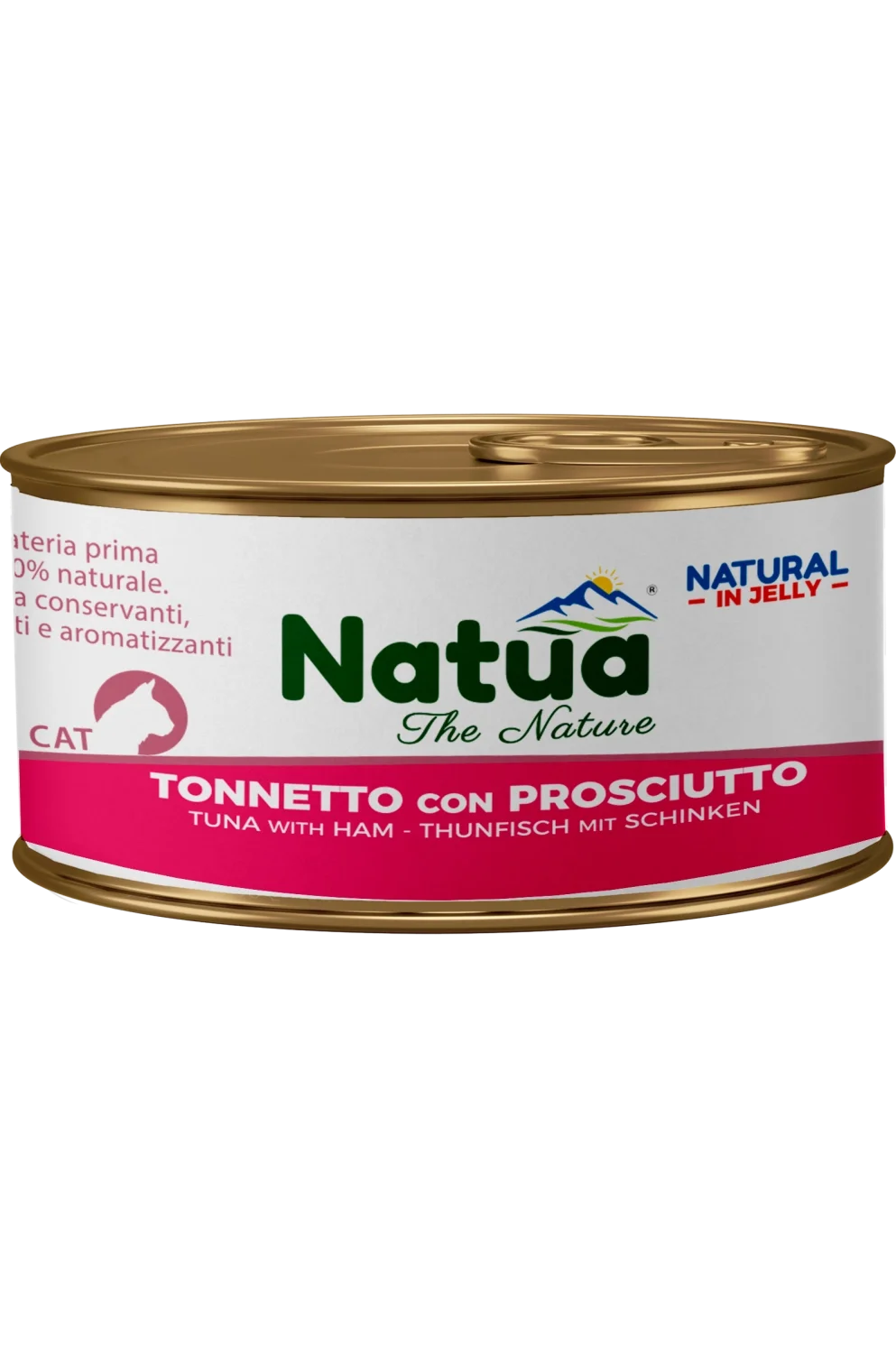 Natua Natural Jelly - Tonnetto con Prosciutto - Cibo umido per gatto adulto