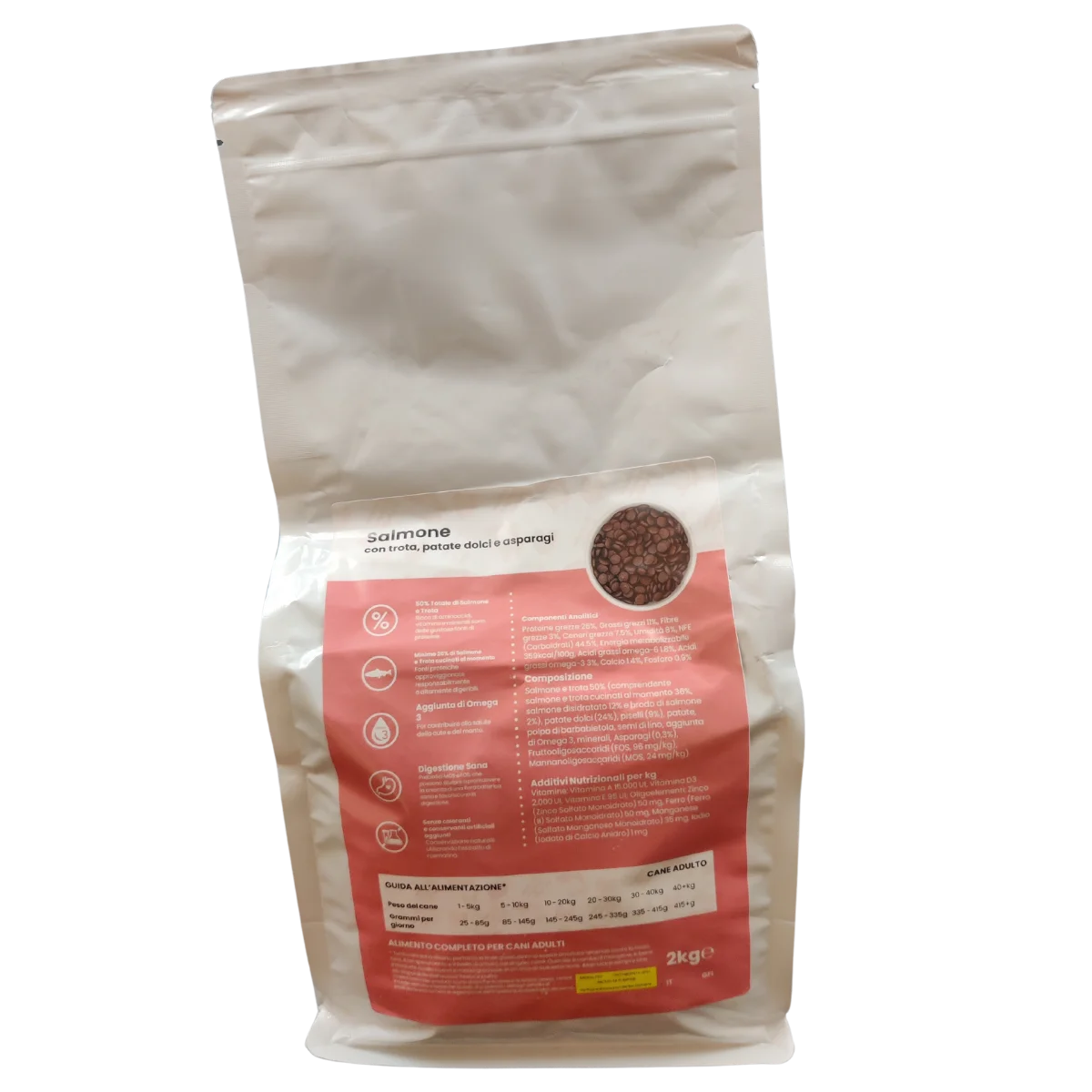 Salmone con trota, patate dolci e asparagi - Elisyr Grain Free