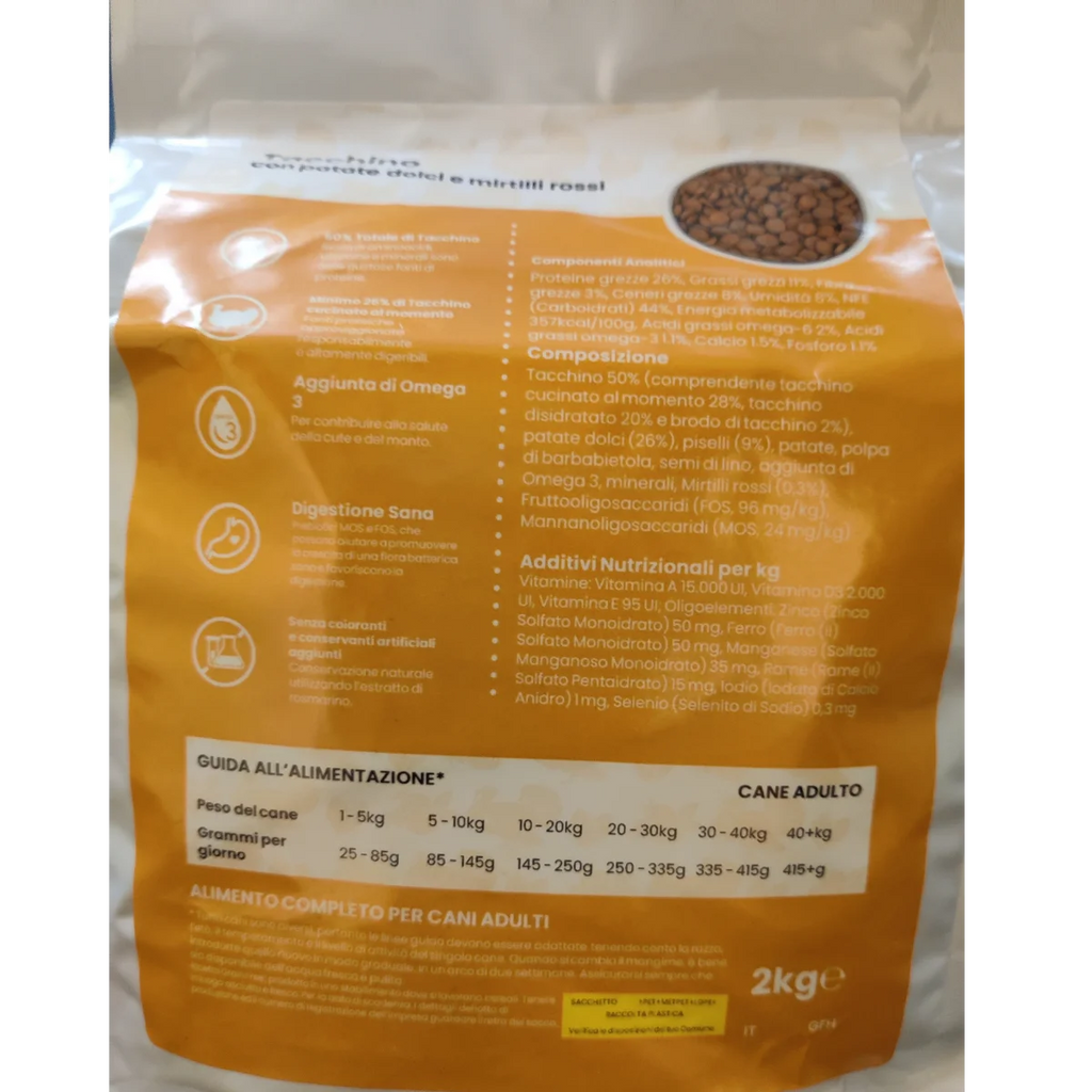 Tacchino con patate dolci e mirtilli rossi - Elisyr Grain Free
