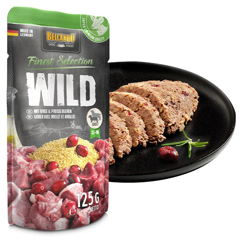 Belcando Selvaggina con miglio e mirtilli rossi - 125 gr