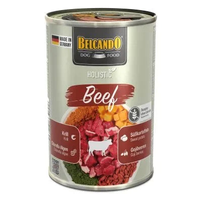 Belcando Holistic Beef - Alimento umido per cani adulti al Manzo con superfood - Grain Free - 400 g