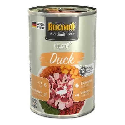 Belcando Holistic Duck - Alimento umido per cani adulti all'Anatra con superfood - Grain Free - 400 g