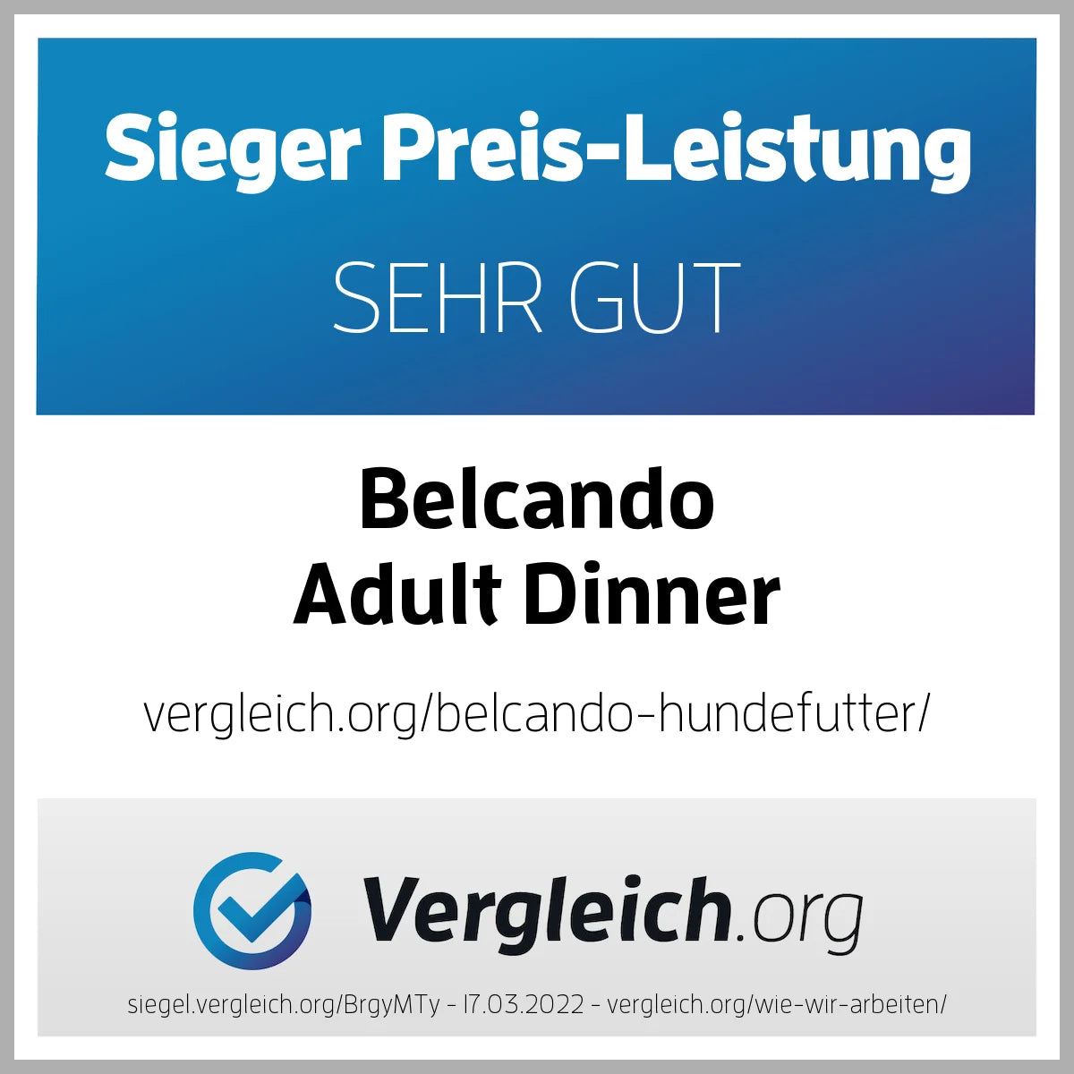 Belcando Adult Dinner Pollame fresco