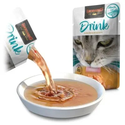 Leonardo Drink - Bevanda per gatti adulti al Brodo di Merluzzo - 40 g