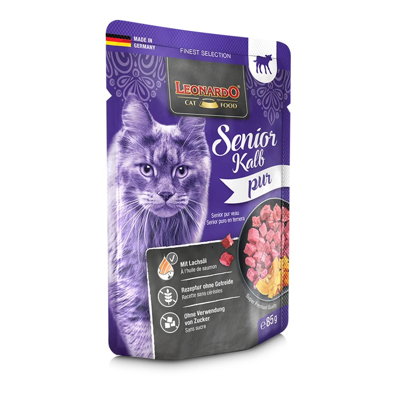 LEONARDO Senior veal pure Ricco di carne magra di vitello Una sola fonte proteica - 85 gr