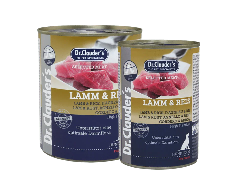 Dr. Clauder's Selected Meat - Agnello e Riso - Cibo umido per cani adulti