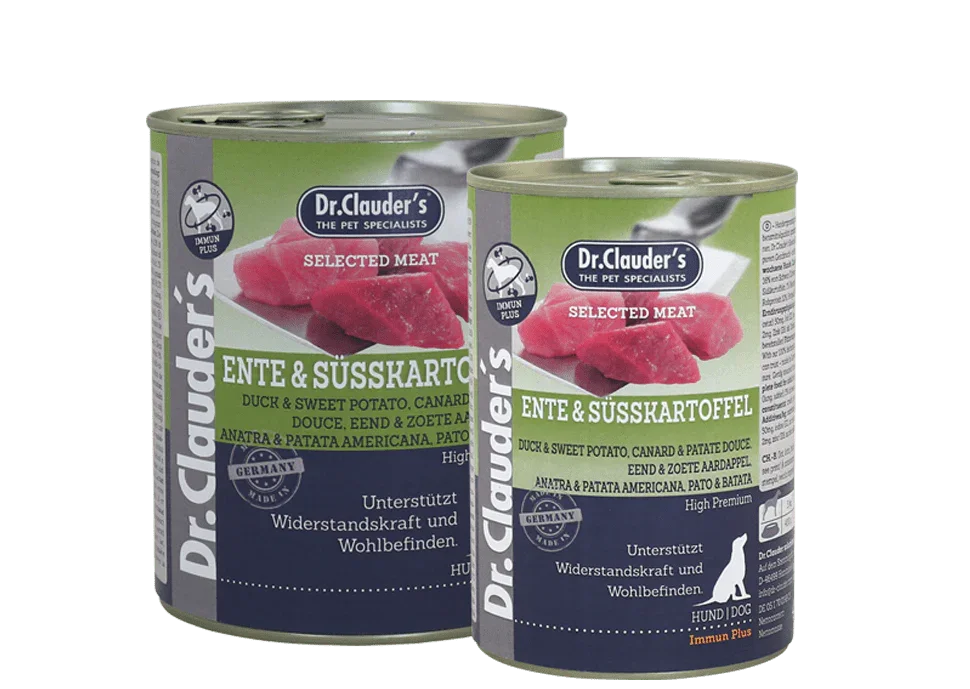 Dr. Clauder's Selected Meat - Anatra e Patate Dolci - Cibo umido per cani adulti
