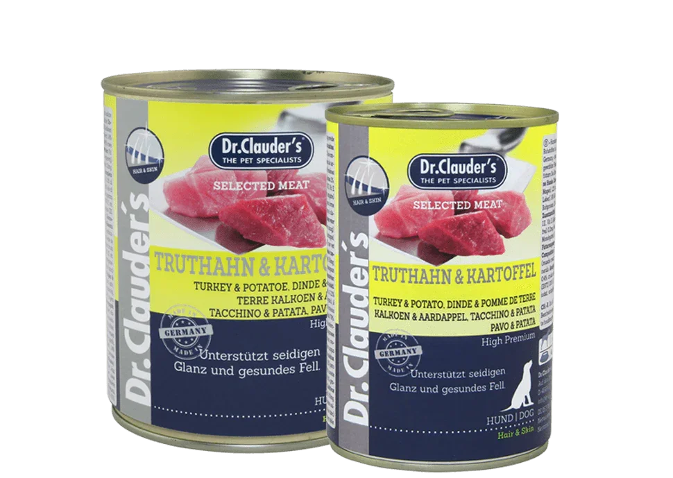 Dr. Clauder's Selected Meat - Tacchino e Patate - Cibo umido per cani adulti