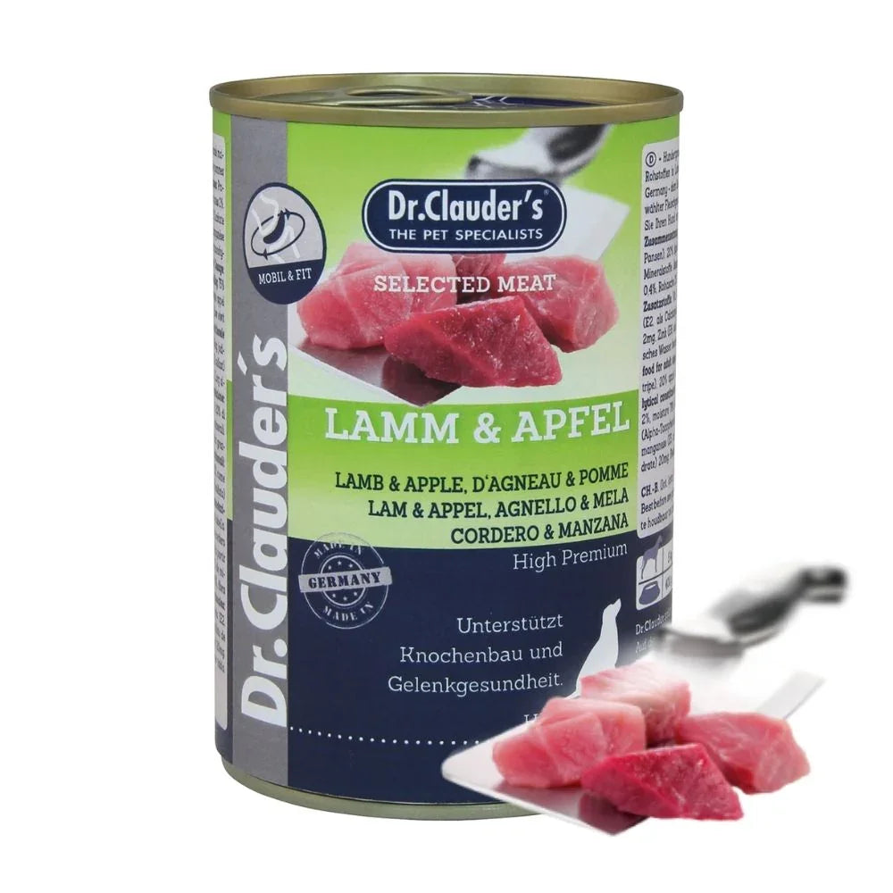 Dr. Clauder's Selected Meat - Agnello e Mela - Cibo umido per cani adulti