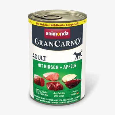 Animonda GranCarno - Cervo e Mela - Cibo umido per cani adulti - Grain Free