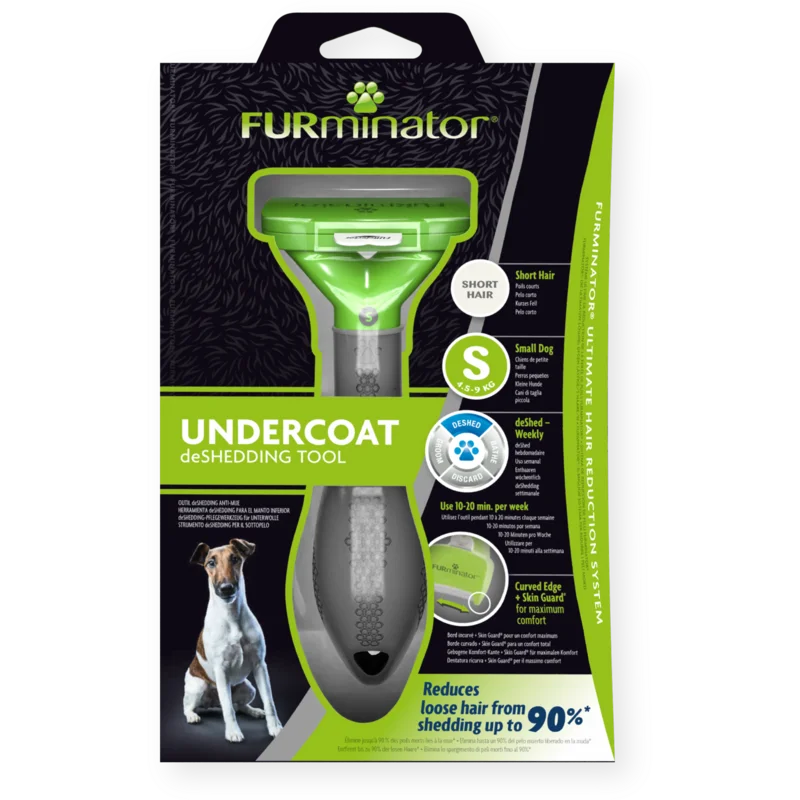 FURminator Spazzola Cane taglia piccola Pelo Corto - Undercoat Deshedding Tool