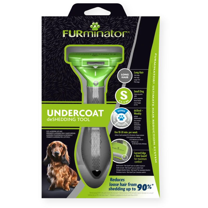 FURminator Spazzola Cane taglia piccola S Pelo Lungo  - Undercoat Deshedding Tool