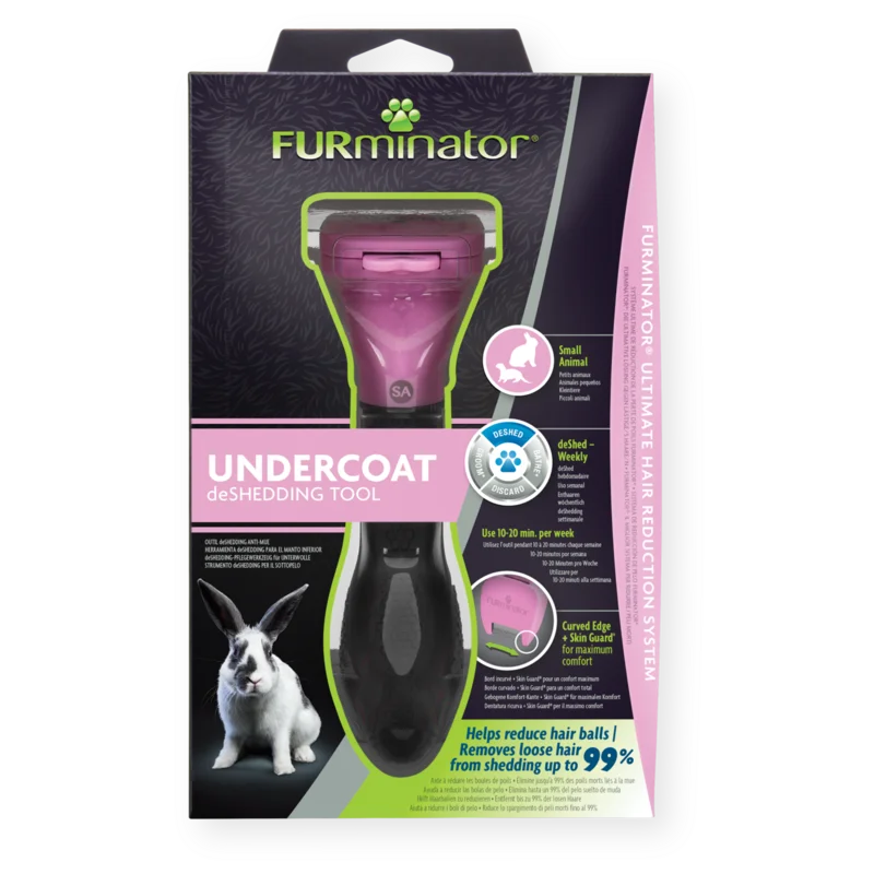 FURminator Spazzola Conigli e piccoli animali  - Undercoat Deshedding Tool