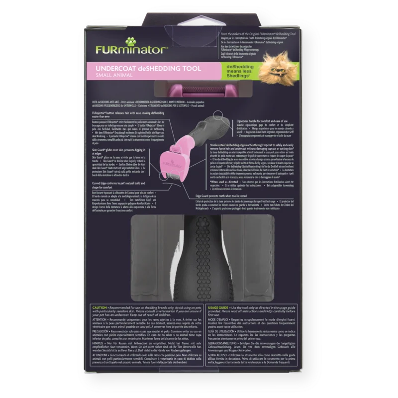 FURminator Spazzola Conigli e piccoli animali  - Undercoat Deshedding Tool