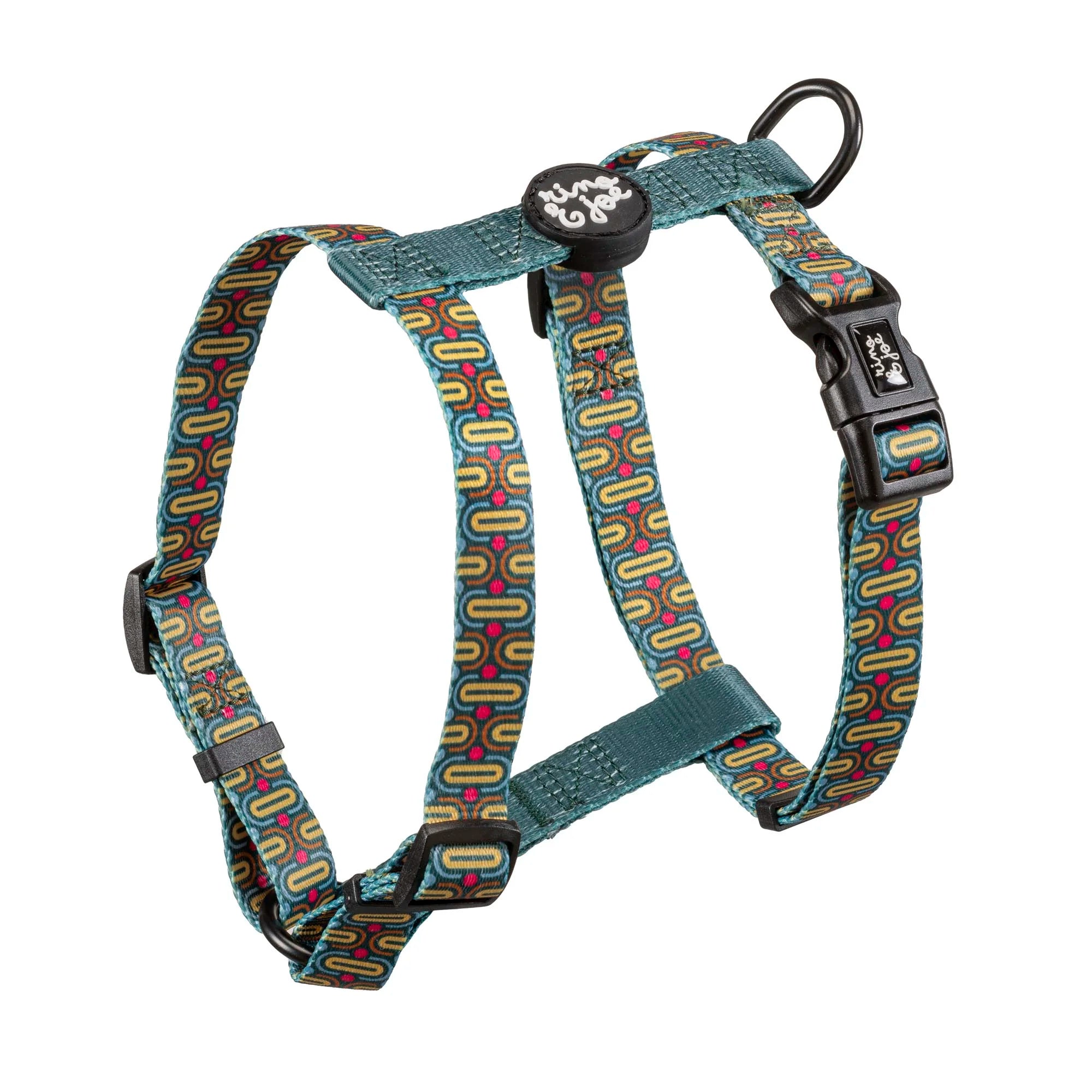 Pettorina ad H Regolabile per Cani | Comoda, Leggera, Sicura e Resistente | Disco - Rino & Joe