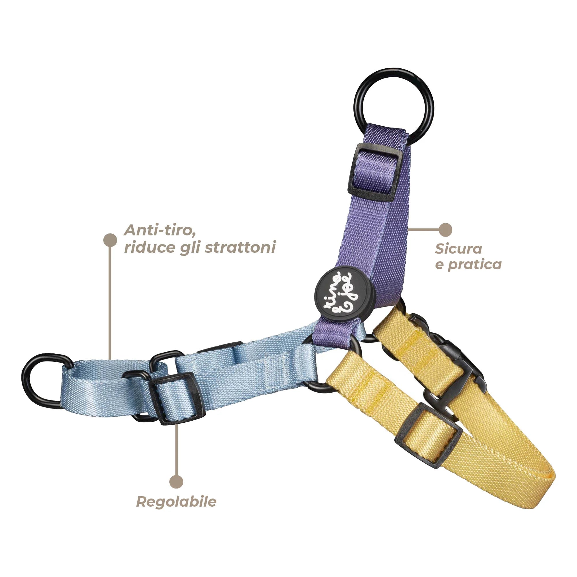 Pettorina Anti-Tiro Regolabile per Cani | Sicura e Resistente | Fresh - Rino & Joe