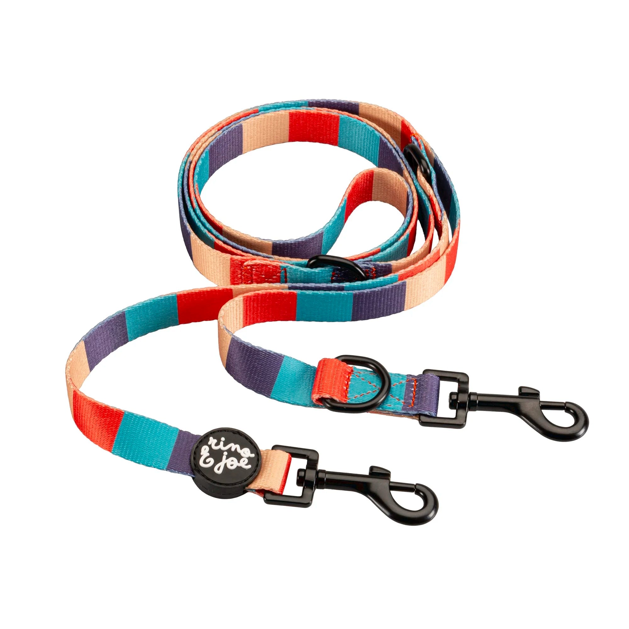 Guinzaglio 2 Metri Multiposizione da Addestramento | Righe - Rino & Joe