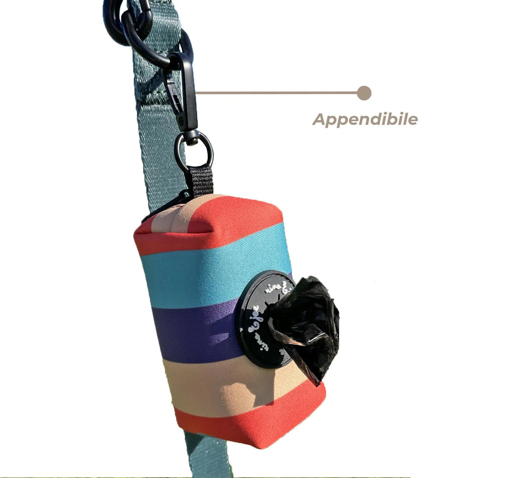 Pochette Porta Sacchetti Morbido in Neoprene | Righe - Rino & Joe