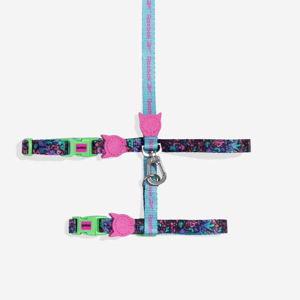 Zee.Dog - Set Pettorina e Guinzaglio Gatto Reebok Aerobic