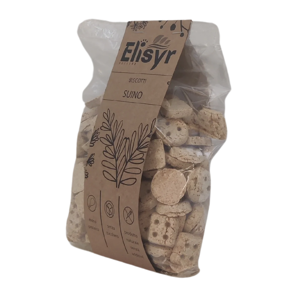 Biscotti Monoproteici Suino - 400g - Elisyr