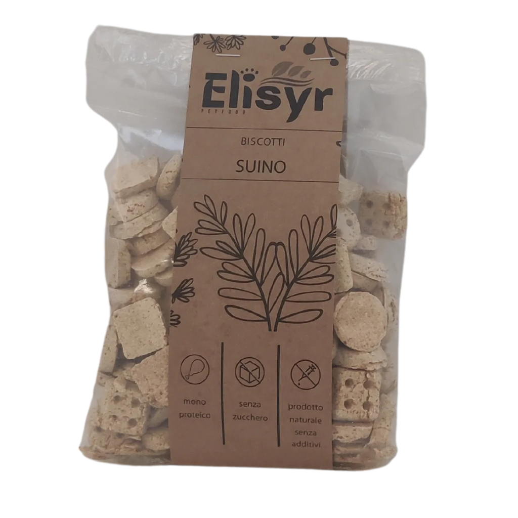 Biscotti Monoproteici Suino - 400g - Elisyr