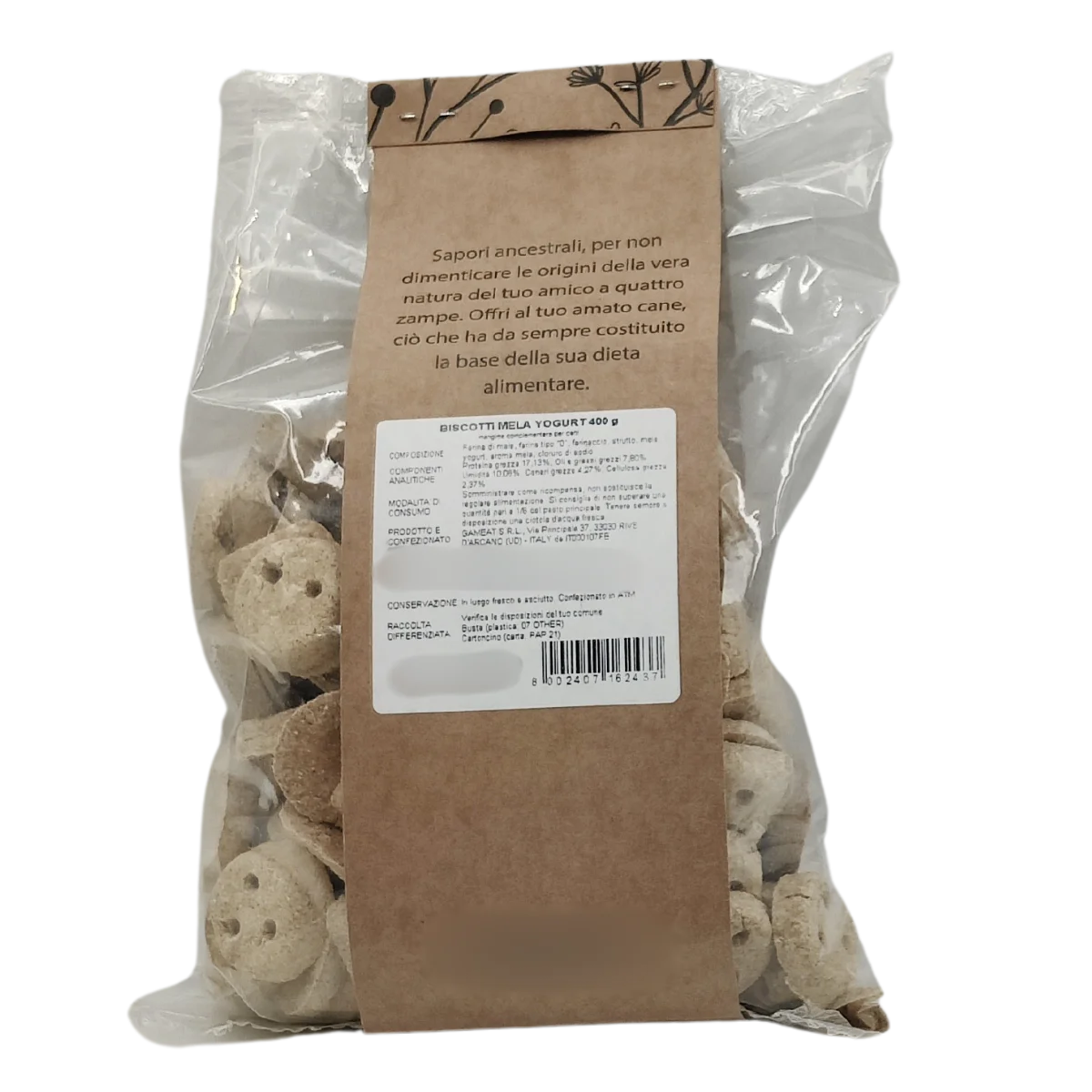 Biscotti Mela e Yogurt - 400g - Elisyr