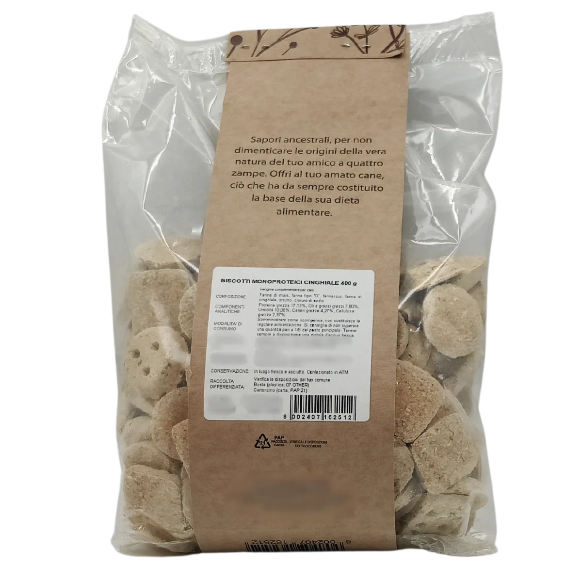 Biscotti Monoproteici Cinghiale - 400g - Elisyr
