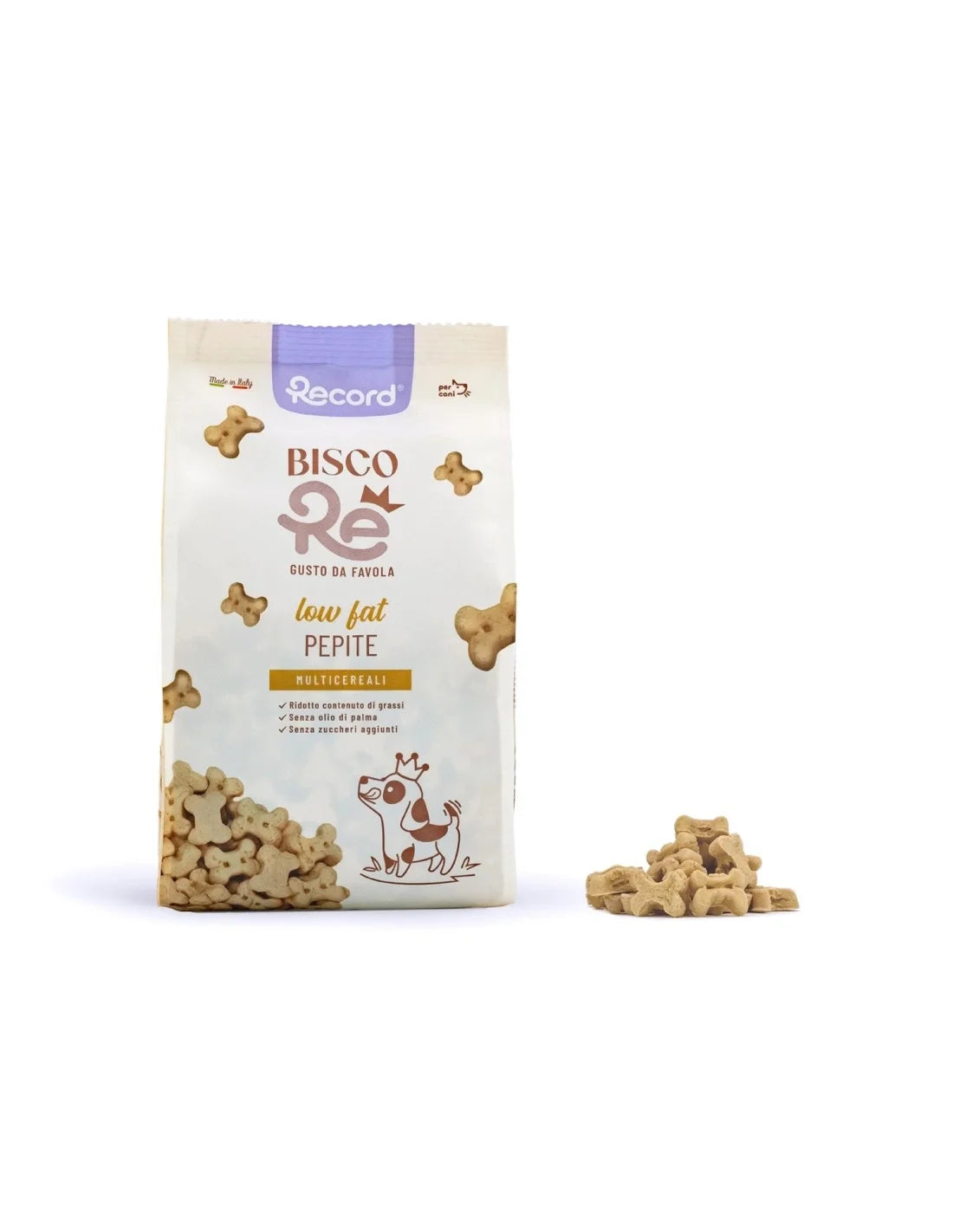 Record BiscoRe - Biscotti per cani Pepite Multicereali Low Fat- 400 gr