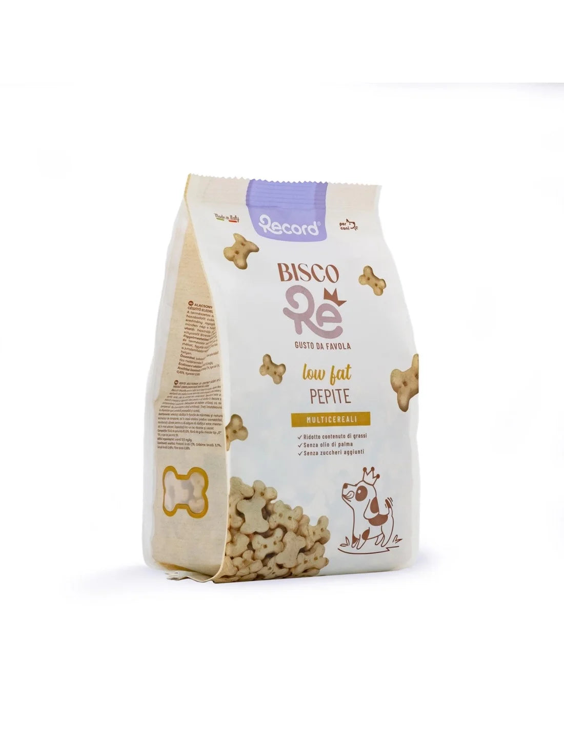 Record BiscoRe - Biscotti per cani Pepite Multicereali Low Fat- 400 gr