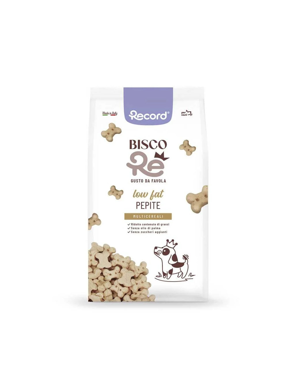 Record BiscoRe - Biscotti per cani Pepite Multicereali Low Fat- 400 gr