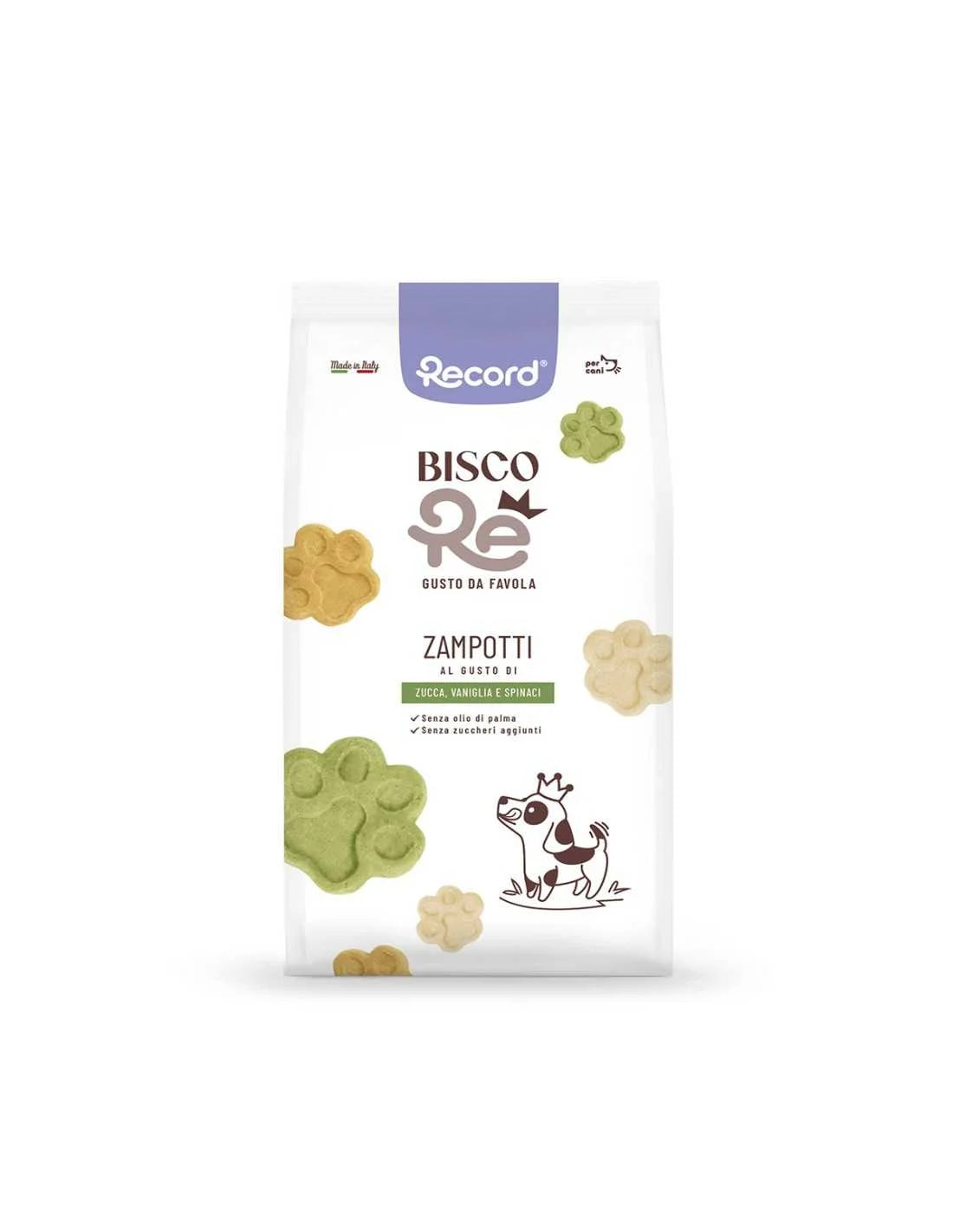 Record BiscoRe - Biscotti per cani Zampotti alla Verdura - 400 gr