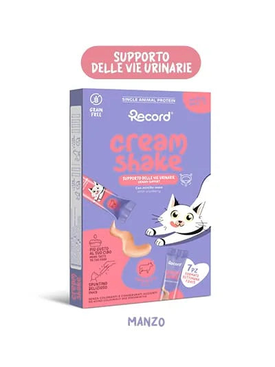 Snack Funzionale urinary care per gatti - Manzo - Record - 7 stick x 12 gr