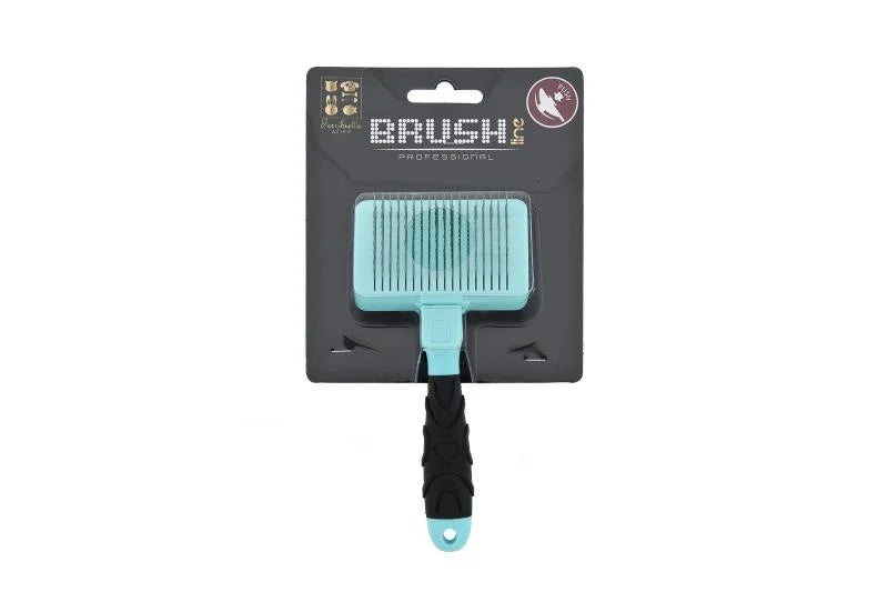 Ferribiella Brush Professional - Spazzola cani e gatti - Autopulente Eco Media