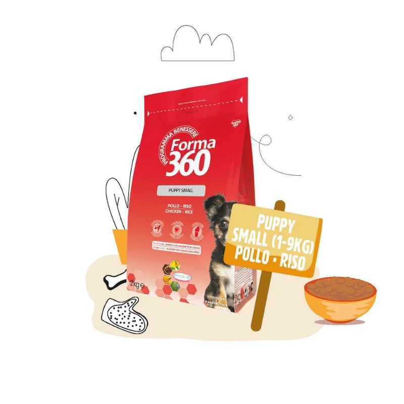 PUPPY SMALL 1-9 kg crescita POLLO e RISO - 2 Kg