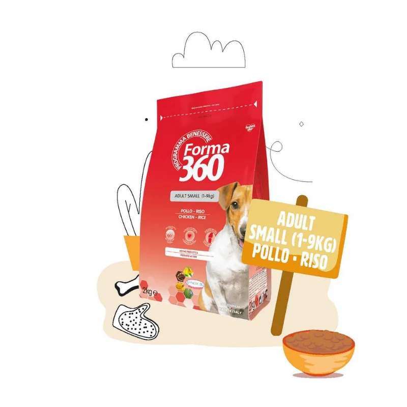 SMALL 1-9 kg età adulta - POLLO e RISO - 2 Kg