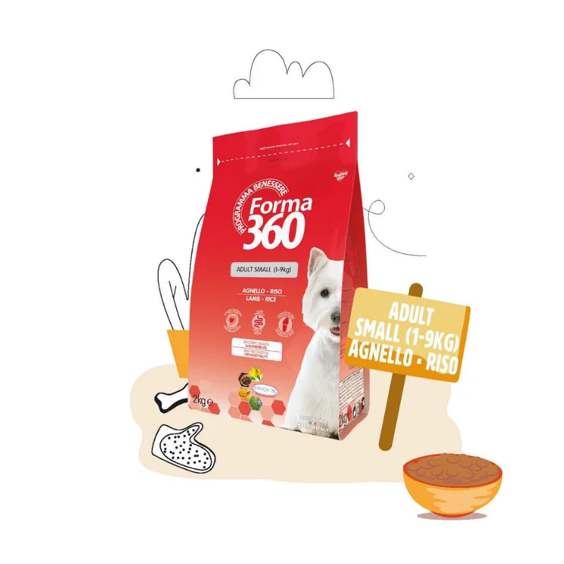 SMALL 1-9 kg età adulta - AGNELLO e RISO - 2 Kg